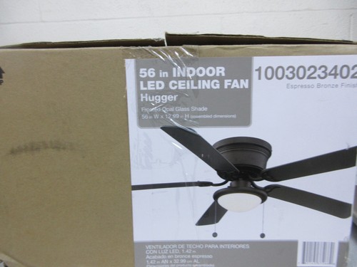 Hugger 52 in. LED Espresso Bronze Ceiling Fan AL383LED-EB - Picture 5 of 5