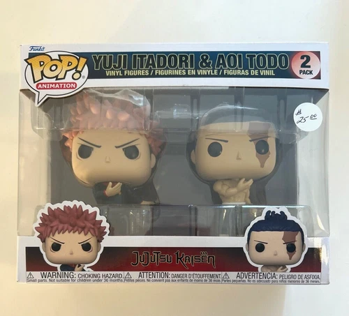 Funko Pop! Animation Jujutsu Kaisen Yuji Itadori & Aoi Todo Vinyl Figure