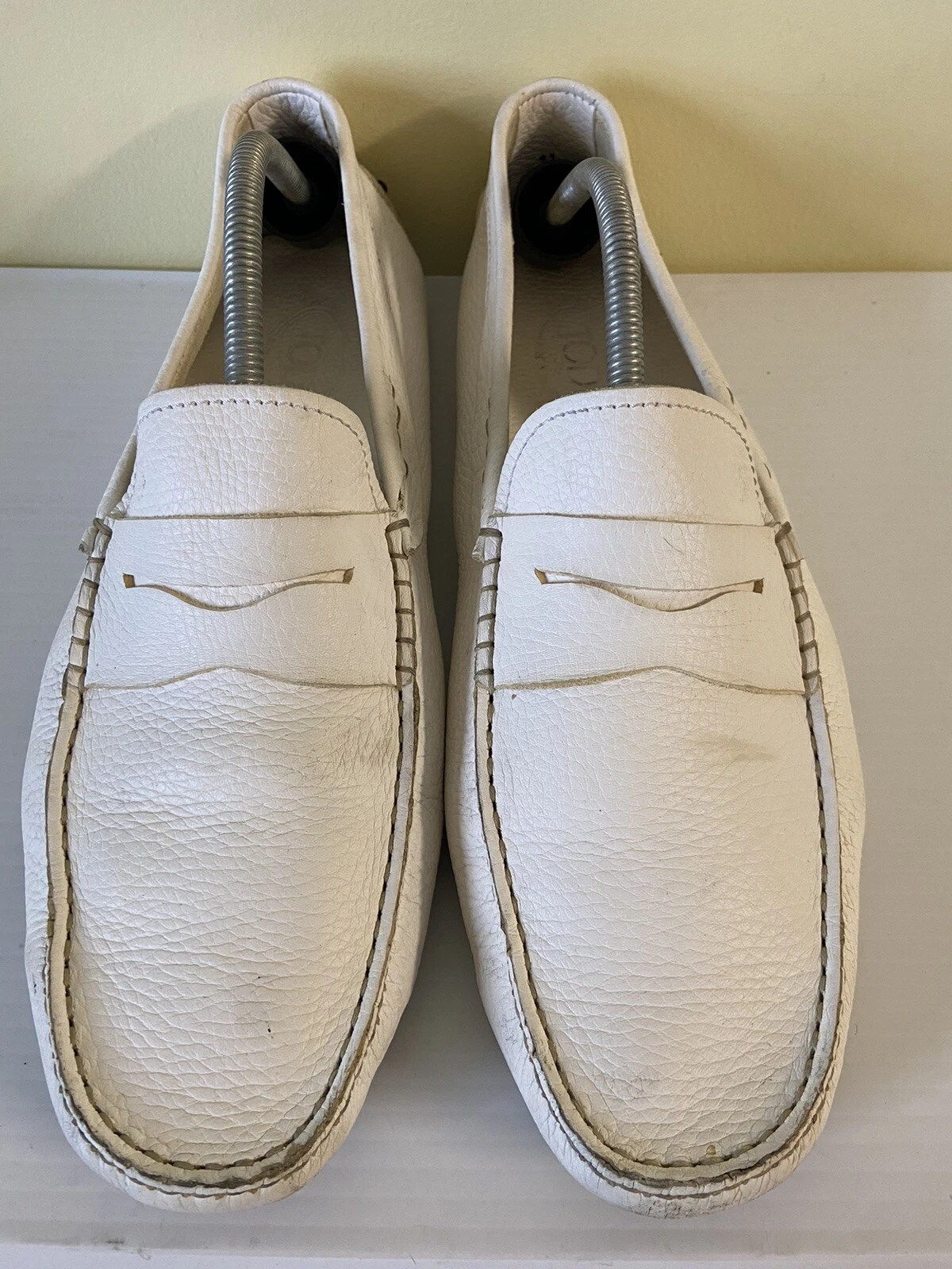 TOD’S Mocassino Tods Cream Penny Drivers Italia Uomo Taglia EU 11 US 12