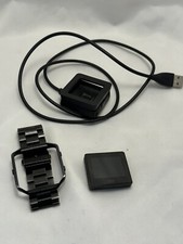 Fitbit Blaze FB502 Fitness Activity Tracker Black Metal Link Band w/ USB Charger