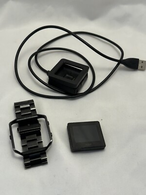 Fitbit Blaze FB502 Fitness Activity Tracker Black Metal Link Band w/ USB Charger