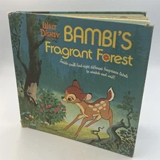 Vintage Disney Bambi’s Fragrant Forest Scratch and Sniff 1975 Hardcover Book