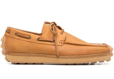 Martine Rose x Tommy Hilfiger Schnürung Fahren Mokassin Bootsschuhe hellbraun UK 6,5