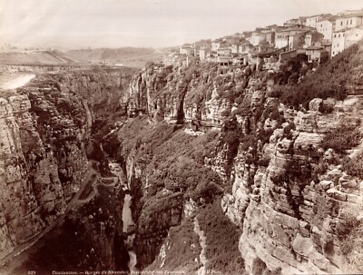 Algerien.Konstantin.ND, Fotoalbum 20,8x27,3cm.Rhummelschlucht,Viertel