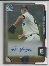 Austin Kubitza Detroit Tigers 2015 Bowman Chrome Autograph 