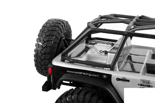 Tough Armor METAL OPENING Spare Tire Carrier Axial SCX10 Ver 2 LED mount Z-S0185 - Picture 12 of 12