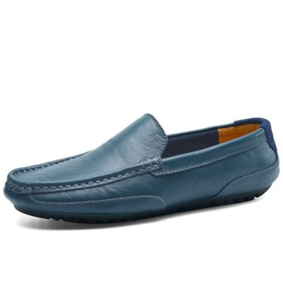 Men Casual Shoes Leather Slip on Formal Loafer Moccasins Italian Driving Sneaker