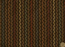 Zigzag Stripe Black, tan, rust, gold Modern Contemporary Upholstery Fabric