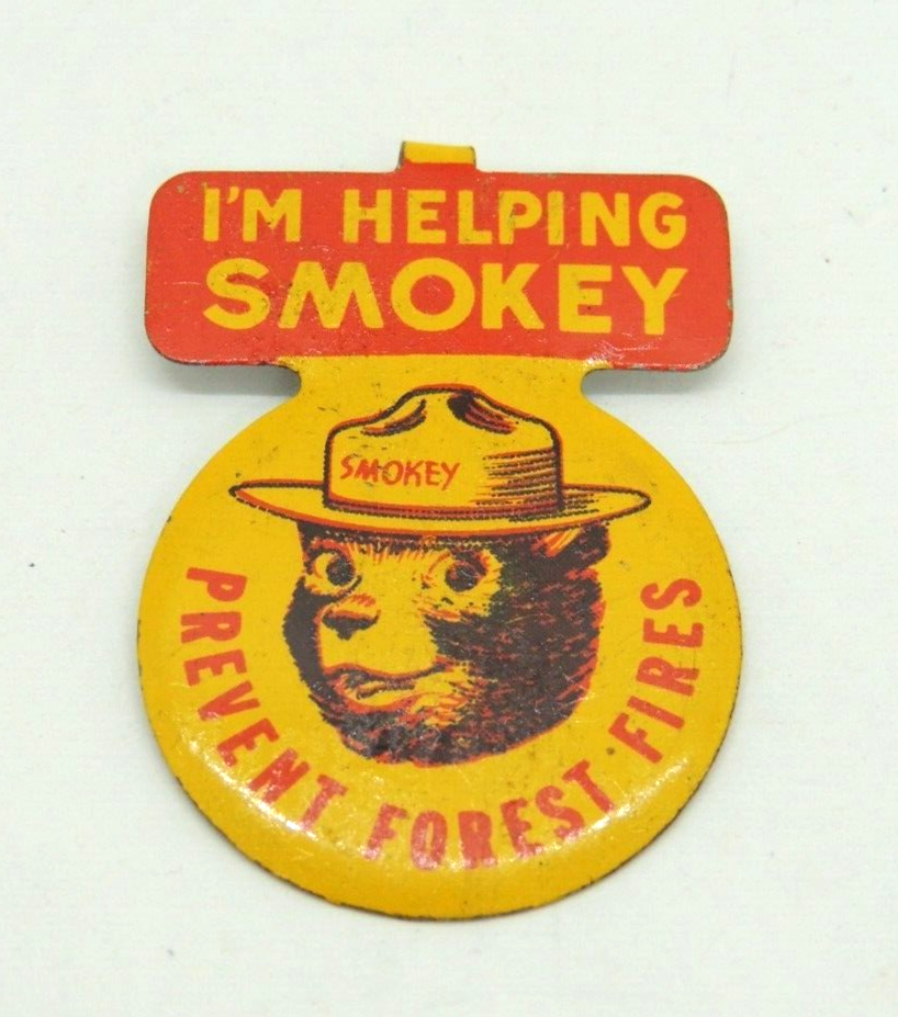 Smoke Tree Ranch Pin Vintage Original Smokey The Bear Badge Lapel Pin Green Duck Co Chicago ...