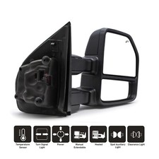 Towing Mirror For 2017-2020 Ford F250 Super Duty Passenger Side Rh Power Heated