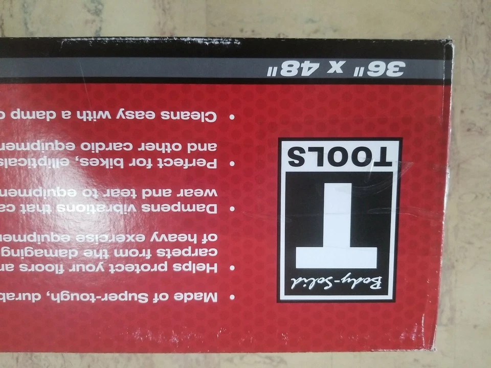 Alfombrilla para bicicleta Body-Solid 36′′x48′′ (nueva) Foto 3 de 4