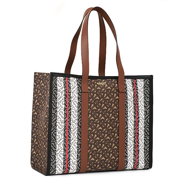 New BURBERRY Monogram Stripe Book Tote Bag 8019383 Men s Women s F