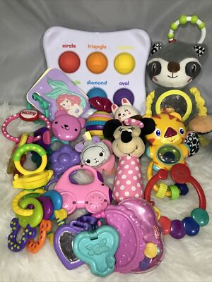 Lot Of 16 Disney Spark Bright Starts Nuby Rattles Toys Teethers And More 52-8