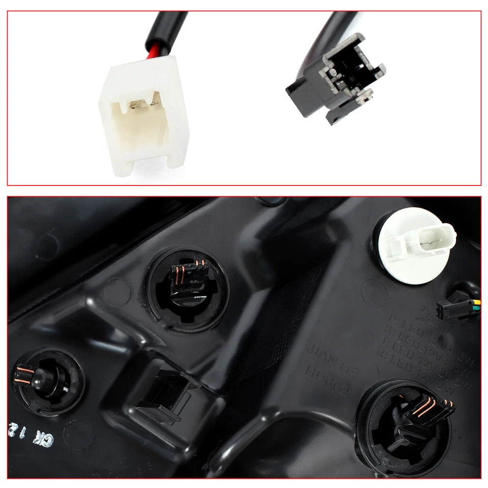 Par de luces traseras LED de señal secuencial para Honda Civic 2016-2021 sedán lentes rojas Foto 4 de 4