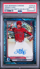 Joswa Lugo 2024 Bowman Chrome Reptilian Blue Auto /150 PSA 10 Angels RC