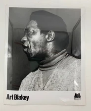 Art Blakey Milestone Records Publicity Photo Vintage Jazz Great 8 X 10