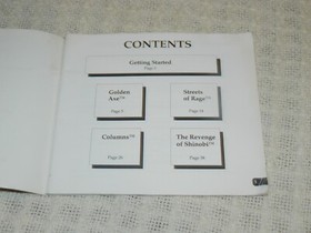 Sega Classics Arcade Collection for Sega CD Instruction Manual ONLY