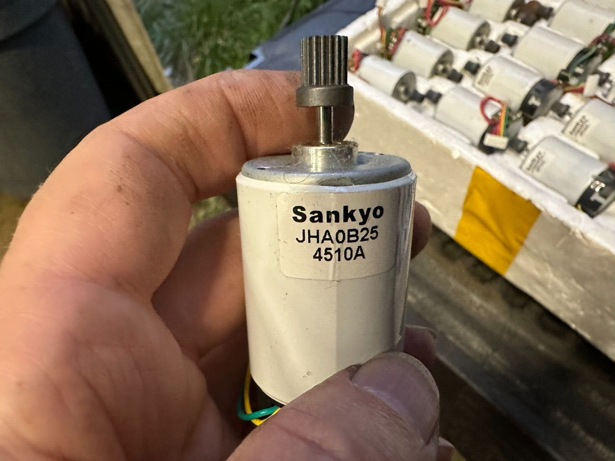 Sankyo JHA0B25 Card Reader Motor w/Built In Rotary Encoder - Lot