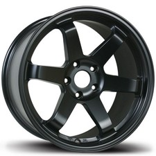 Avid1 Av06 Rims 18x8.5 35 5x114.3 Black Accord Lancer Mazda 3 Sonata Is300 Tsx