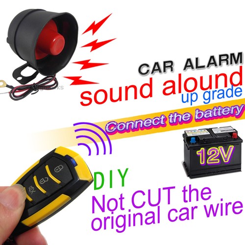 Car Alarm Security System with 2 Remote Vibration Alarm Anti-theft 12V New G9Y0 - Picture 3 of 12