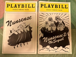 Nunsense & Nunsense 2 the Sequel Playbills Douglas Fairbanks Theater NYC 1994