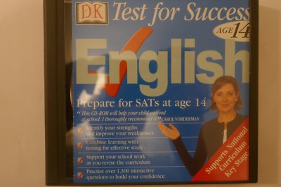 CD-ROM: Jewel Case (PS): Test For Success English SATs at Age 14 DK UNOPENED
