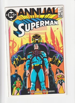 SUPERMAN ANNUAL #11 1985 DC COMICS ALAN MOORE D GIBBONS 1ST BLACK MERCY+DEATH+