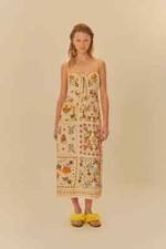 NWT FARM RIO DRESS WITH TAGS SIZE MEDIUM PK5753 5/4 CRJ