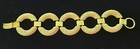 Circle Link Bracelet Vintage Gold Tone