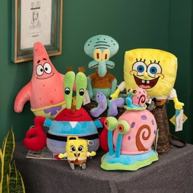 Spongebob Plush Toy Teddy Kids Cartoon Gift Soft Stuffed Doll Patrick Star Toys