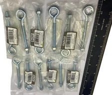 LOT OF 45 ZINC EYE BOLT WITH HEX NUT 4", B4260, BRAINERD "FREE SHIPPING" 🎯