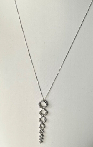 ILIANA 18ct Gold 0.5ct Diamond Necklace Drop Pendant Chain 18K 18 Carat 18" - Picture 18 of 22