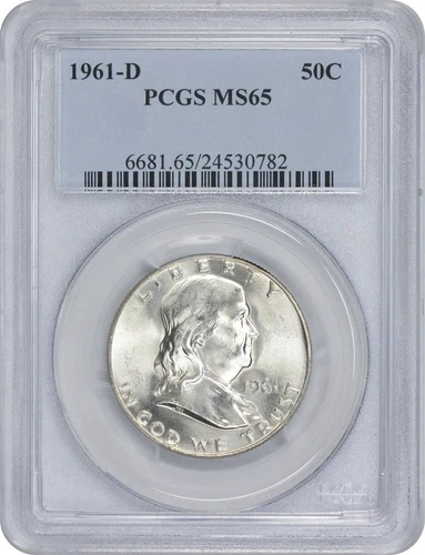 1961-D Franklin Half Dollar MS65 PCGS