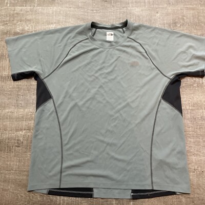 The North Face Workout Shirt Mens XL Geometric Gray Running