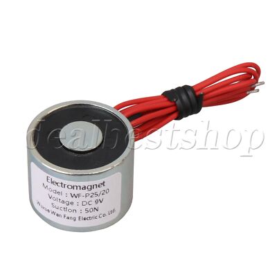 9V DC 4W 0.5A Electric Lifting Magnet Holding Electromagnet Lift 5Kg Solenoid
