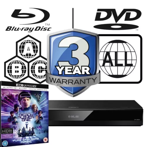 Panasonic Blu-ray Player DP-UB820 All Zone MultiRegion 4K - Ready Player One