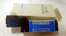 1 NEW FESTO MEBH-3/2-1/8-P SOLENOID VALVE 110AC NIB ***MAKE OFFER***