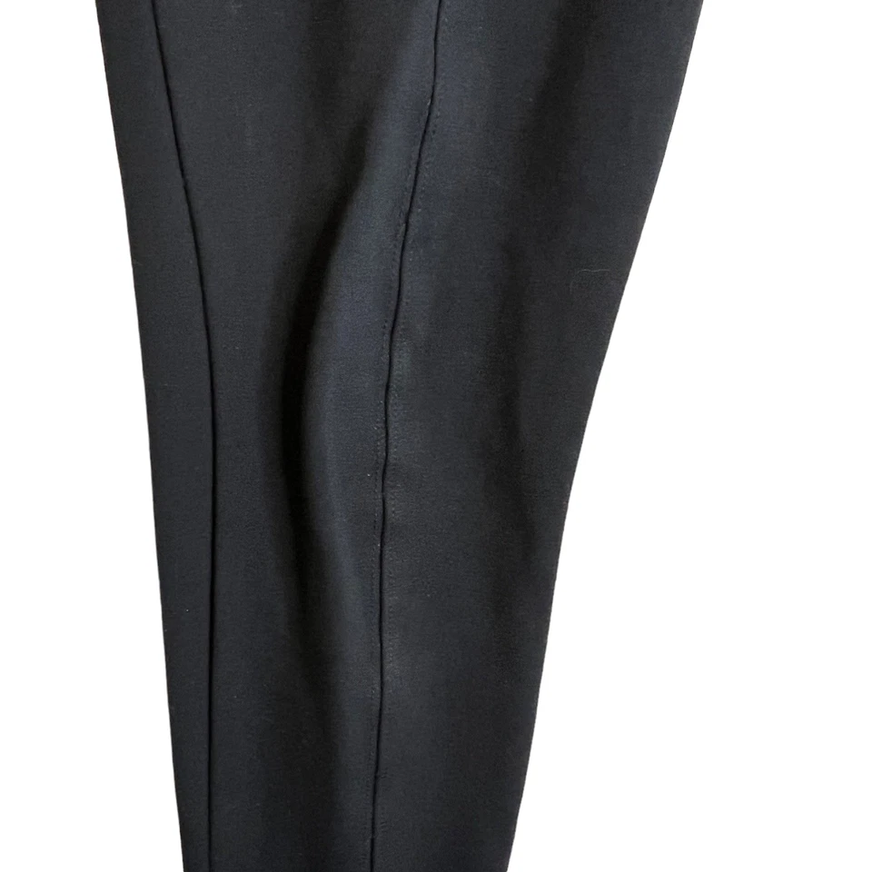 Nordstrom Womens Knit Leggings Size Small Black Center Seams Front and Back Legs - Image 3 of 4