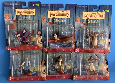 Disney Pocahontas Collectible Native American Figures Chief Powhatan John Smith