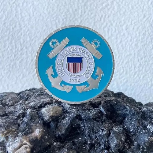 COAST GUARD Blechschild & Challenge Münze 12"x 8 (RAHMEN ist NICHT ENTHALTEN) Neu - Bild 2 von 5
