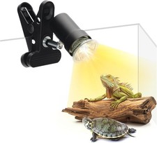 Reptile Heat Lamp Turtle Lizard 360  Rotatable Clamp Basking Spot Light 50W NEW