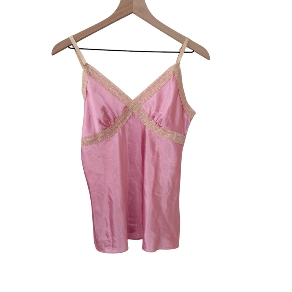 Lencería Top Lencería de Encaje Rosa Beige Vintage EC Designs Talla Pequeña Foto 3 de 4