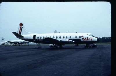 CA038 Original K64 Slide: Intra Airways Vickers 815 Viscount G-AVJB