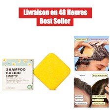 Shampoing Solide Bio Camomille et Souci, Cheveux Ternes et Délicats, 65 g