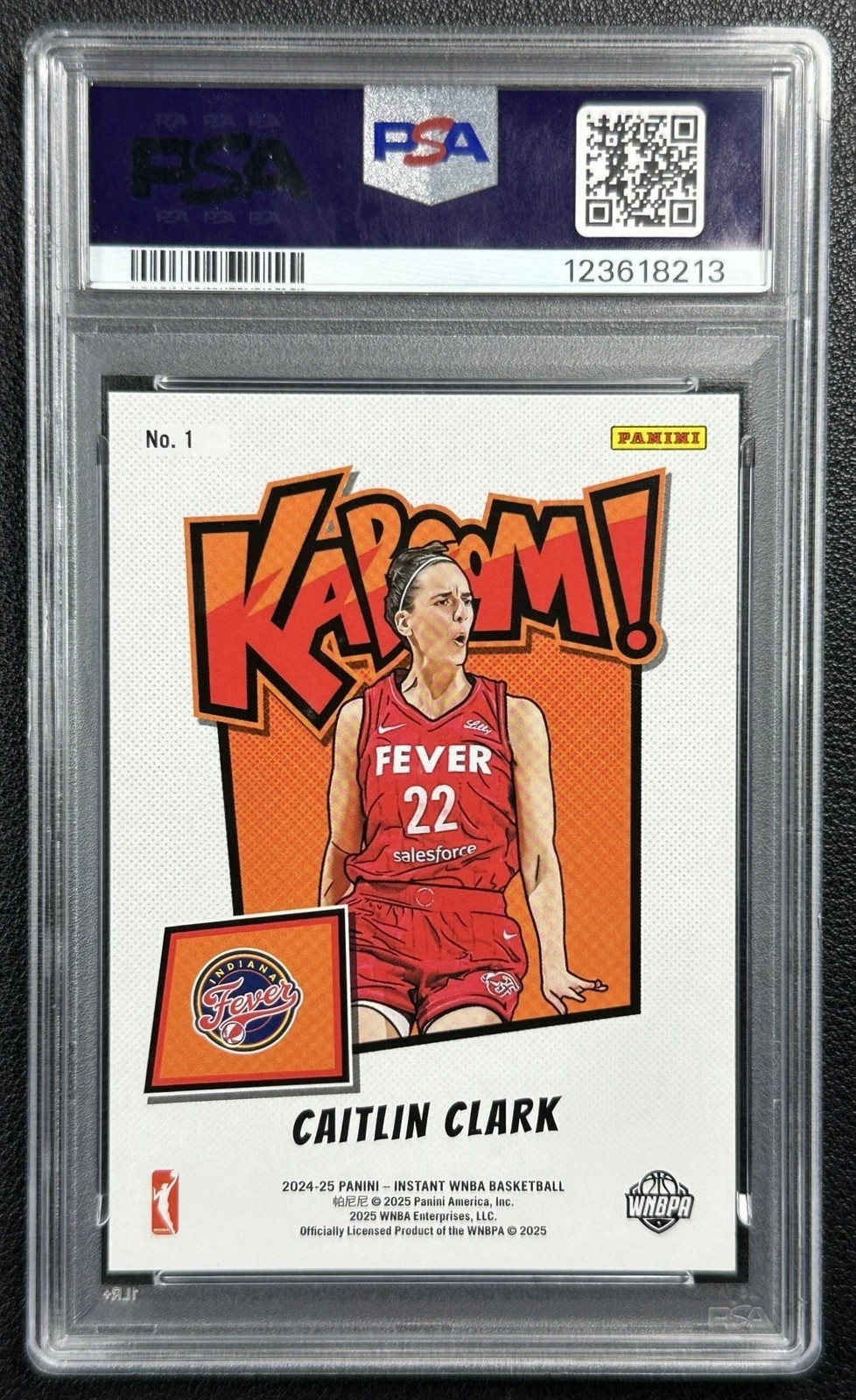 CAITLIN CLARK PSA 10 2024 PANINI WNBA ROOKIE ROYALTY #1 VERTICAL KABOOM! RC SP view 4