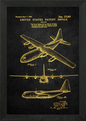 2 Lockheed C130 Herkules gerahmtes Wandbild Poster Leinwanddruck Bild