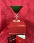 NIB FLAWLESS Stunning BACCARAT France VEGA Green Crystal MARTINI COCKTAIL Glass