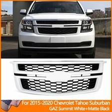 Summit White Front Bumper Grille Lt Style For 2015-2020 Chevrolet Tahoe Suburban Summit White Front Bumper Grille Lt Style For 2015-2020 Chevrolet Tahoe Suburban