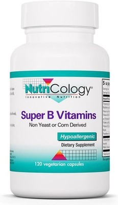 Allergy Research Group NutriCology Super B Vitamins-Complete B-Vitamin Complex-E