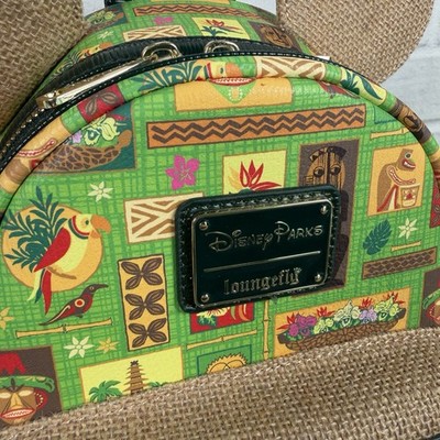 Loungefly Mickey Mouse The Main Attraction Tiki Room mini backpack NWT Loungefly Disney Mickey Main Attraction MMMA Enchanted Tiki  main image 4